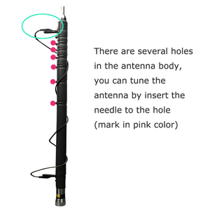 Antena HF de 3-50MHz, 3.5dBi, Frecuencia Ajustable, Antena Móvil con Base Triple Reforzada de Alta Resistencia - Product Image 3