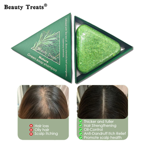 Jabones de Baño y Champú Triangulares de Platycladus, Hechos a Mano, Orgánicos, Veganos, Medicinales, Naturales, a Base de Plantas, Anti-Frizz, en Empaque Personalizado - Product Image 4