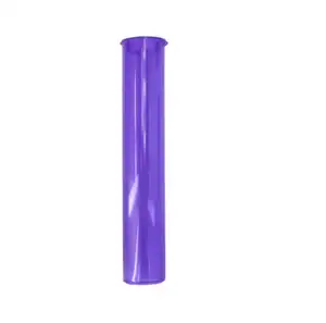 Tubes en plastique translucides transparents violets avec 19x98mm 19x116mm