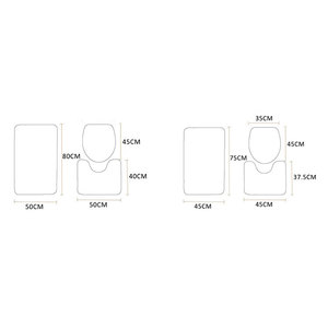 Alfombras de suelo de ducha en blanco de sublimación personalizada alfombrilla de baño <span class=keywords><strong>antideslizante</strong></span> de microfibra - Product Image 5