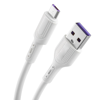 Kabel Pengisian Cepat Micro USB dengan Konduktor Tembaga Murni dan Selubung TPE/Nylon untuk Ponsel Android dan Komputer