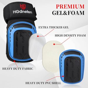 Genouillères, coudières et protège-cuisses en mousse gel épaisse réglables et professionnelles <span class=keywords><strong>pour</strong></span> travaux <span class=keywords><strong>de</strong></span> construction et travaux au sol, offrant une protection excellente - Product Image 2