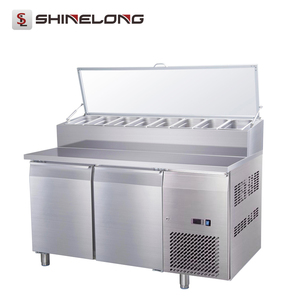 Commercial 3 Portes Pizza Refroidisseur <span class=keywords><strong>De</strong></span> Barre <span class=keywords><strong>De</strong></span> Salade Pré Table Station - Product Image 5