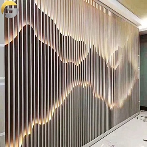 AN051 Hotel Restaurant Gold Stainless Steel Room Floor To Ceiling Living Screens Divider For <strong>Interior</strong> Decoration - Product Image 1