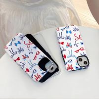 Funda de teléfono con lazo colorido para iPhone 17 16 15 14 13 12 11 Pro Max Plus X XR XS Air Anti-Fall Cover