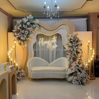 Canapé en velours blanc de luxe moderne pour mariage, banquet, fête, décoration de la maison - Vente flash SMS