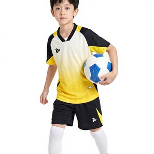Ensemble de maillots de football pour enfants WOLVES JP, col rond, séchage rapide, couleurs personnalisées, impression par transfert thermique, uniforme d'équipe pour jeunes garçons et filles - Product Image 1