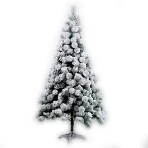 Groothandel Sneeuw Vallend Stroomde De Navidad Stroomde Beboste Kunstmatige Dennennaald Kerstboom Sneeuw Bebost