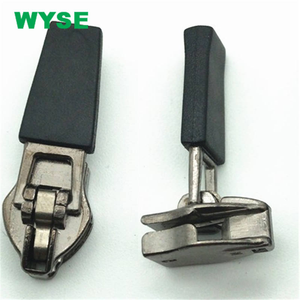 Fancy Hot Fashion DSYG Semi Auto Lock <strong>Slider</strong> With <strong>Rubber</strong> Puller Multi-size for Garment Zipper - Product Image 4