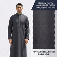 Tela 100% poliéster 2026, antiarrugas, tejido liso, 210 g/m², antiestática, blanca, para Thobe árabe masculino, tela para Thobe saudí