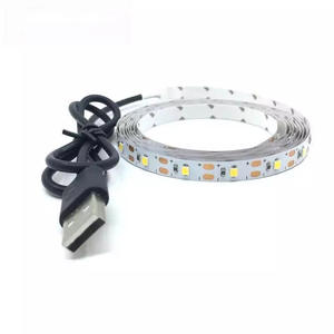 แถบไฟ LED แบบยืดหยุ่นได้5โวลต์สีขาว/ขาวควบคุมด้วยรีโมทคอนโทรลอินฟราเรดสีขาวอบอุ่น2835แสง RGB 5เมตรกล่องแบตเตอรี่หลอดไฟแถบไฟ LED IP54 - Product Image 3