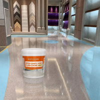 Peinture époxy liquide effet marbre pour sols, revêtement autolissant, imperméable, haute brillance pour villas, salles d'exposition et halls d'entrée