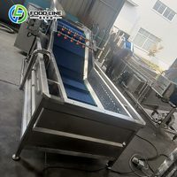 Machine de nettoyage à bulles d'air commerciale pour aliments emballés, machine de lavage à bulles continue en acier inoxydable