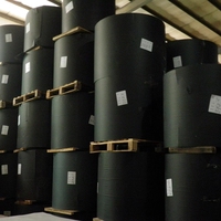 High Quality Black Cardstock Paper Uncoated Paperboard Anti-Curl Feature for Packaging Photo Frames Gravure Printing Compatible
