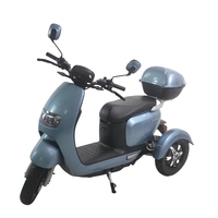 Moto électrique à trois roues de haute qualité, fabriquée avec soin, élégante et pratique, avec carrosserie ouverte pour 2 passagers