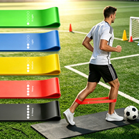 Bandes de Résistance Personnalisables avec Logo, en Latex, pour Entraînement de Football, Accessoires d'Exercice, Bandes de Résistance Sportives