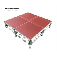 Plataforma de Escenario Portátil para Eventos y Conciertos en Interiores y Exteriores, Estructura de Armazón de Aluminio para Escenario, Plataforma Litedeck