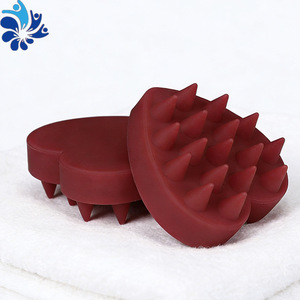 Heart Shaped <b>Silicone</b> Shampoo Massage Brush Soft Rounded Spa Cleaning <b>Tool</b> For Showering Hair Salon Use - Product Image 5
