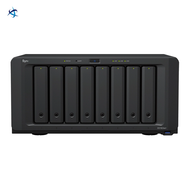 DS1823xs+ 8-Bay NAS AMD Ryzen V1780B Quad Core 8GB ECC 10GbE M.2 NVMe PCIe Expandable Enterprise Storage Server