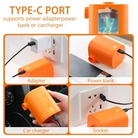 Pompe à air électrique pour tente, mini pompe, machine à vide, pompe à air multifonctionnelle avec plusieurs accessoires, gonflage et dégonflage, légère