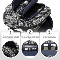 Sac à dos scolaire léger, durable et imperméable en toile pour adolescents, garçons et filles, pour le campus