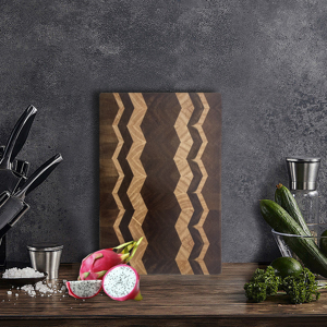 Tabla de cortar empalmada de madera de acacia duradera, tabla de cortar <span class=keywords><strong>carne</strong></span> y verduras de cocina - Product Image 5