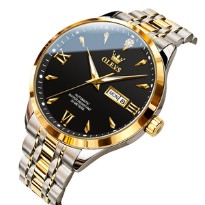 Pour OLEVS 9956 hommes luxe <span class=keywords><strong>automatique</strong></span> mécanique <span class=keywords><strong>montre</strong></span> haut marque Original étanche <span class=keywords><strong>montre</strong></span>-bracelet lumineux Date mode affaires - Product Image 1