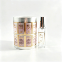 Étiquette personnalisée en vinyle adhésif imperméable pour cosmétiques, avec dorure à chaud, impression couleur, autocollant personnalisé en rouleau