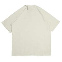 T-shirt en coton tricoté d'été décontracté pour hommes populaires avec décoration de chaîne en métal de cou