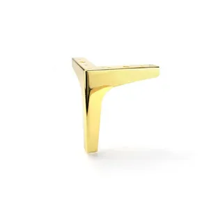 Mobili cromato gambe in metallo conico gambe del divano letto piedi oro a forma di cono tavolo ferro oro piede