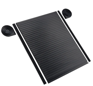 黒色シルバー家具プラスチック押出成形材 PVC ABS スラット RV スパイラルキャビネットローラーシャッター キャップボードドア用 650x500mm - Product Image 1