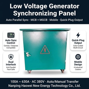 Gabinete de Sincronización Automática 100A-630A con Control Paralelo Anti-Islandización para Generadores, Ideal para Granjas Solares en Indonesia Nphwtqx01 Auto Prec - Product Image 3