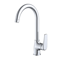 Mitigeur de robinet mitigeur d'évier en laiton moderne monté sur le pont eau chaude et froide pour la cuisine