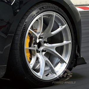 Jantes forgées pour voiture en argent brossé 17 18 19 pouces 5x120 5x114.3 5x112 pour BMW F30 <span class=keywords><strong>Alfa</strong></span> <span class=keywords><strong>Romeo</strong></span> Tesla Subaru - Product Image 1