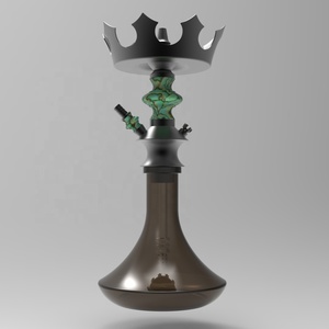 Cachimba Shisha de Madera Personalizada al por Mayor Cachimba Árabe de Acero Inoxidable Producción de Hookah - Product Image 1