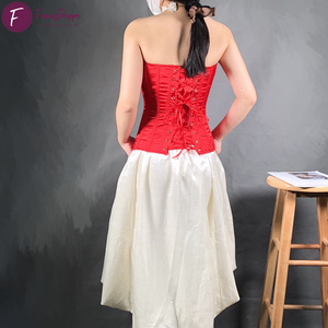 Corsé Moldeador de Cuerpo Tipo Reloj de Arena de Color Sólido para Mujer, Corsé de Busto Alto para Boda, Lencería - Product Image 4