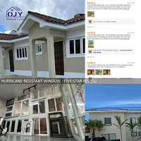 Ventanas Abatibles de PVC Modernas y Personalizadas de Alta Calidad, Resistentes a Huracanes, con Mosquitera, Ahorro de Energía e Insonorización