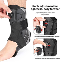 Orthèse de cheville pour pied tombant, attelle de correction pour fasciite plantaire avec bouton de réglage