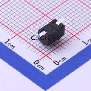 DTSML-32N-V-T/R Tactile Switch SMD,6x3.5mm Switch Single Pole Single Throw Rectangle Button 1.6N Vertical Mount - Product Image 2