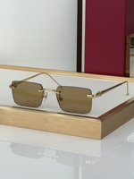 Nouvelles Lunettes de Soleil 2026 Monture Rectangulaire Sans Monture Effet Diamant – Lunettes Métalliques Exquises Sans Monture