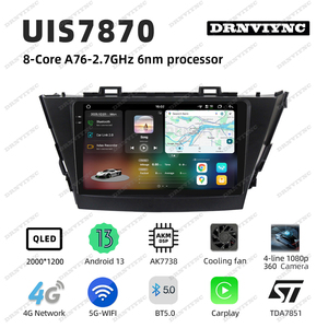 <span class=keywords><strong>Android</strong></span> 13 QLED 2K Écran 2DIN GPS Navigation Autoradio Lecteur DVD de voiture pour Toyota <span class=keywords><strong>Prius</strong></span> <span class=keywords><strong>Plus</strong></span> V Alpha 2012-2017 Autoradio - Product Image 2