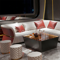 Mobilier de bar moderne pour hôtel de plage VIP, boîte de nuit, KTV, décoration, chaise longue, canapé, tabouret de bar, design d'intérieur, ensemble de bar