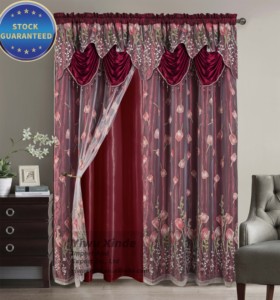 Moderno elegante Design Swag finestra mantovane <span class=keywords><strong>tende</strong></span> personalizzate per soggiorno e cucina trattamenti finestra - Product Image 1