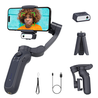 Stabilisateur de cardan pliable L7Bpro 3 axes pour smartphone, rotation IA 360°, suivi du visage, perche à selfie VLOG avec trépied, charge utile 280g