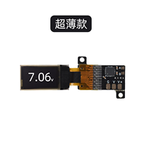 Meteran Tegangan Tampilan Digital Mini Ultra-tipis Layar OLED 0.5 Inci 1-6S Tampilan Tegangan Baterai Ganda Yang Dapat Disesuaikan DC30V