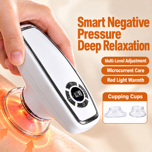Masseur intelligent à ventouses Gua Sha avec fonction de massage thermique par micro-courant EMS, masseur corporel rechargeable - Product Image 2