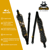 Sangle de fusil de chasse GAF pour le suivi à longue distance des cerfs, avec matériau en toile renforcé et soutien confortable pour l'épaule