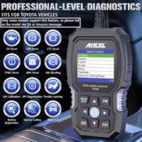 Herramienta de Diagnóstico ANCEL TD700, Escáner OBD2 para Toyota, Lector de Códigos de Todos los Sistemas, Herramientas para Vehículos, Herramientas de Diagnóstico TD700, Reaprendizaje de ABS