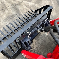 Hochwertiger Skid-Steer-Lader-Greiferschaufel-Anbau: Große Skelett-Schaufel