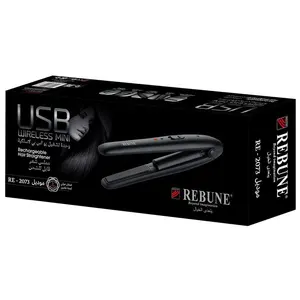 REBUNE RE-2073 Hair Straightener USB Wireless Mini Rechargeable Hair Straightener